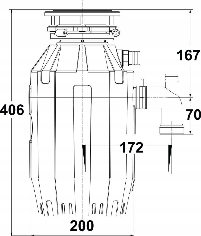FRANKE Młynek Do Odpadów TE-125 + włącznik Marka inna