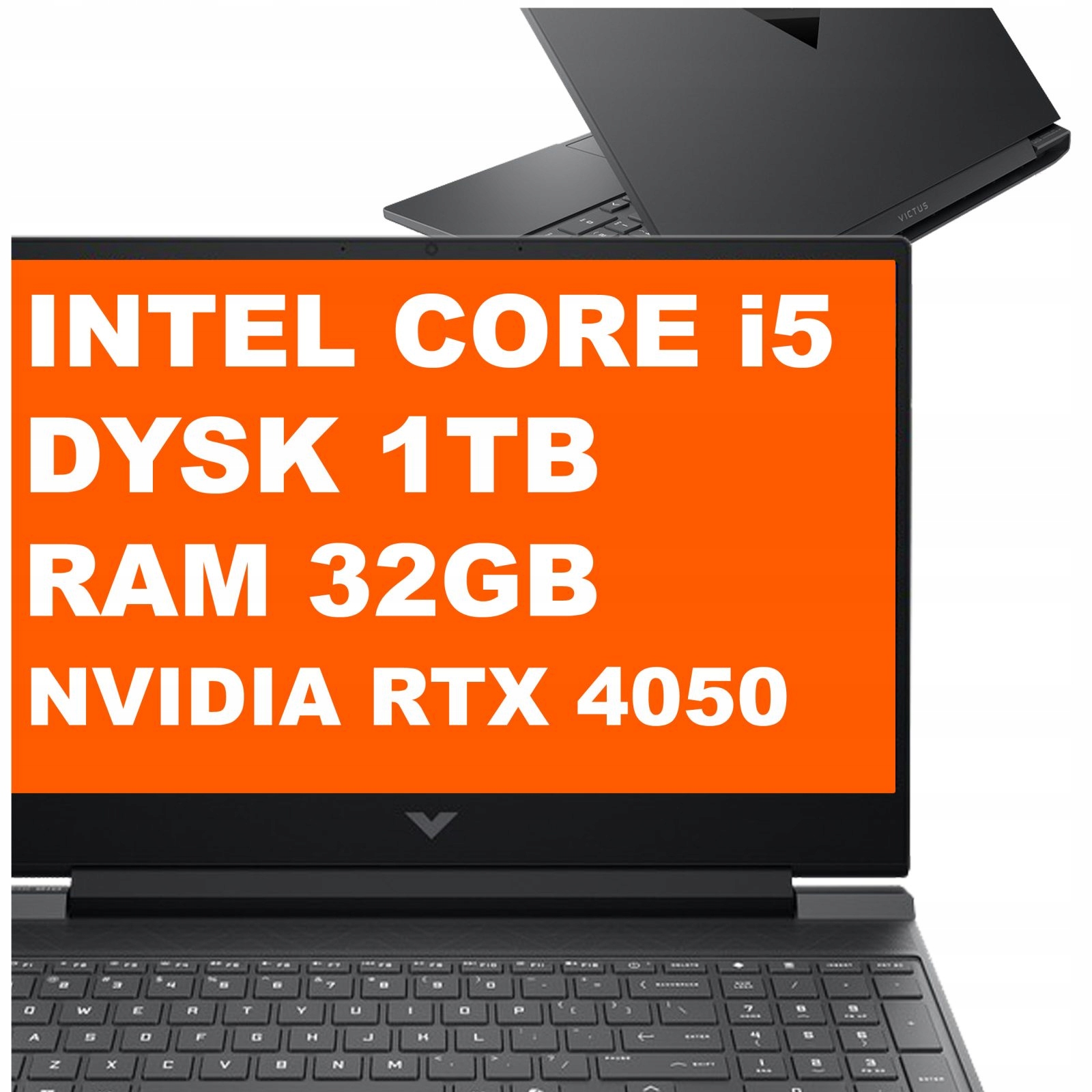 Notebook Hp Victus 15-fa i5-13 32GB 1TB Rtx 4050 Fhd Win11 Černý