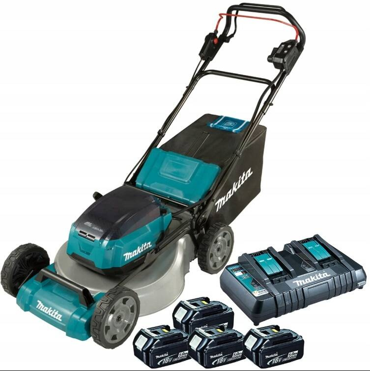 Akumulatorowa Kosiarka 2x18V 4x5,0Ah Ładowarka 46cm Makita DLM462PT4