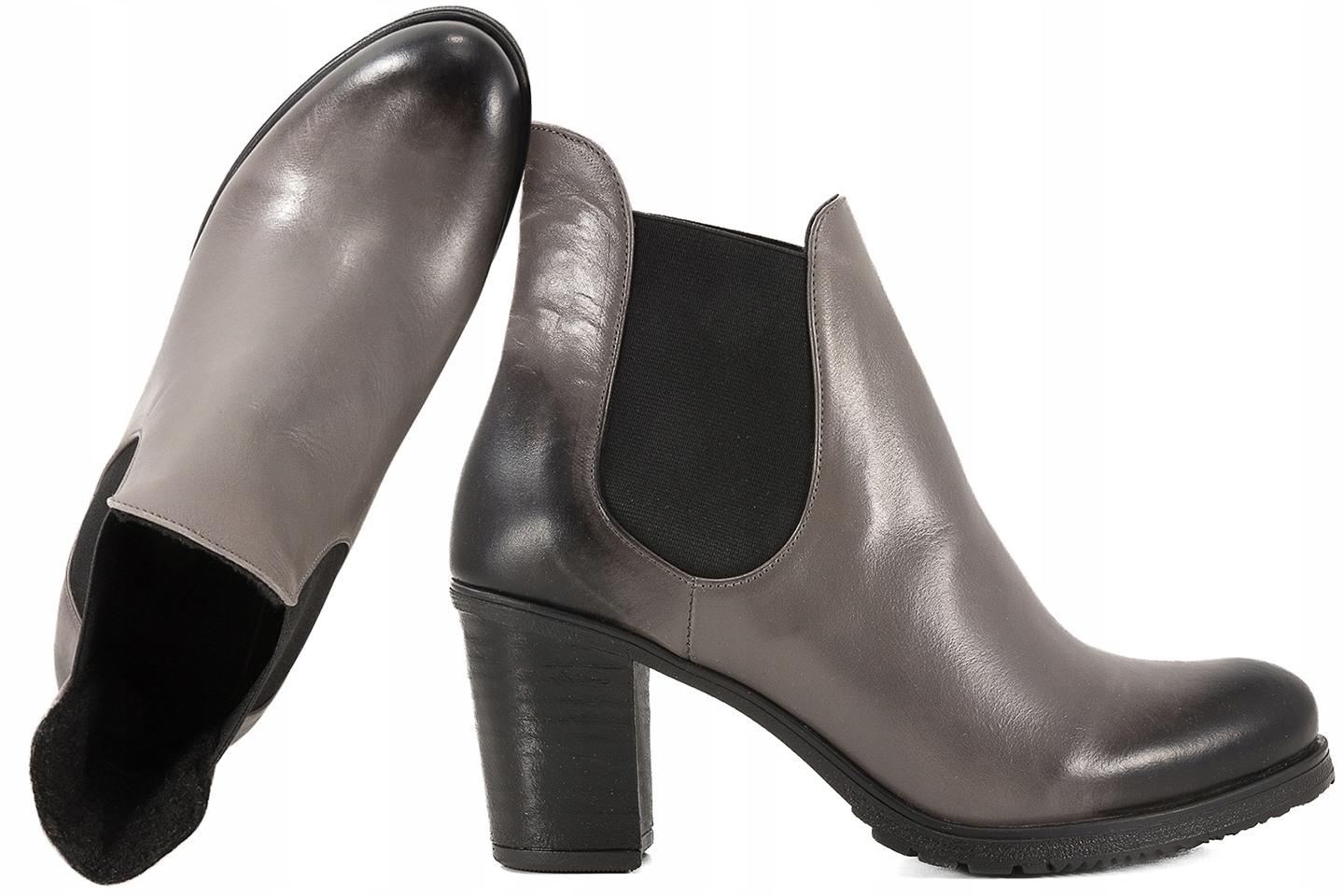 Baldaccini 588000-4 Kožené Kozačky Kotníkové Boty Zimní Zateplené Na Podpatku 36