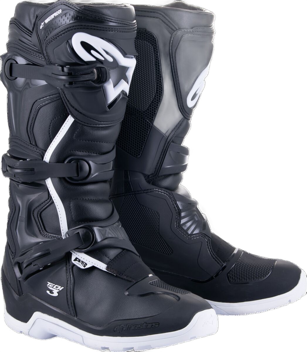Motokrosové Topánky Alpinestars Tech 3 Wp Black/white 8 (42) 2013324-12-8