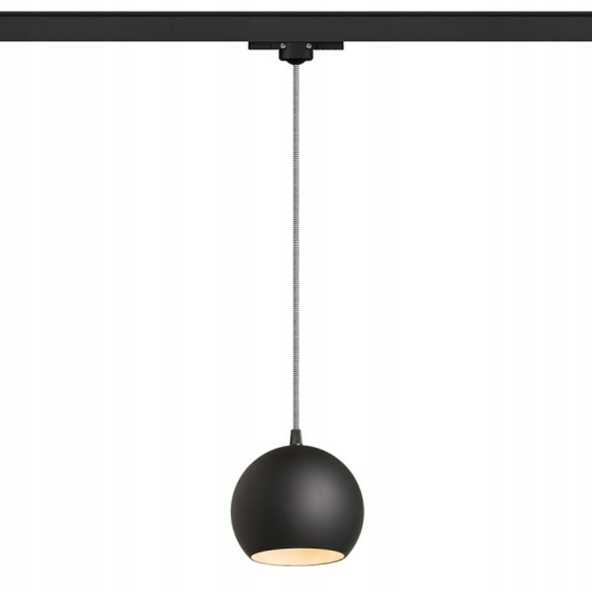 Rendl Copa závesné svietidlo pre trojokruhovú lištu čierne sklo E27 28W