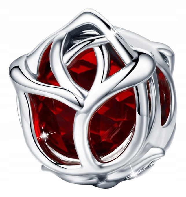

Zawieszka Charms Czerwona Róża do Pandora S925