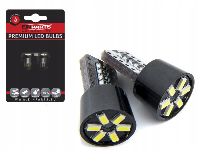 

Żarówki W5W Led T10 6 Smd 3014 Canbus 6000K