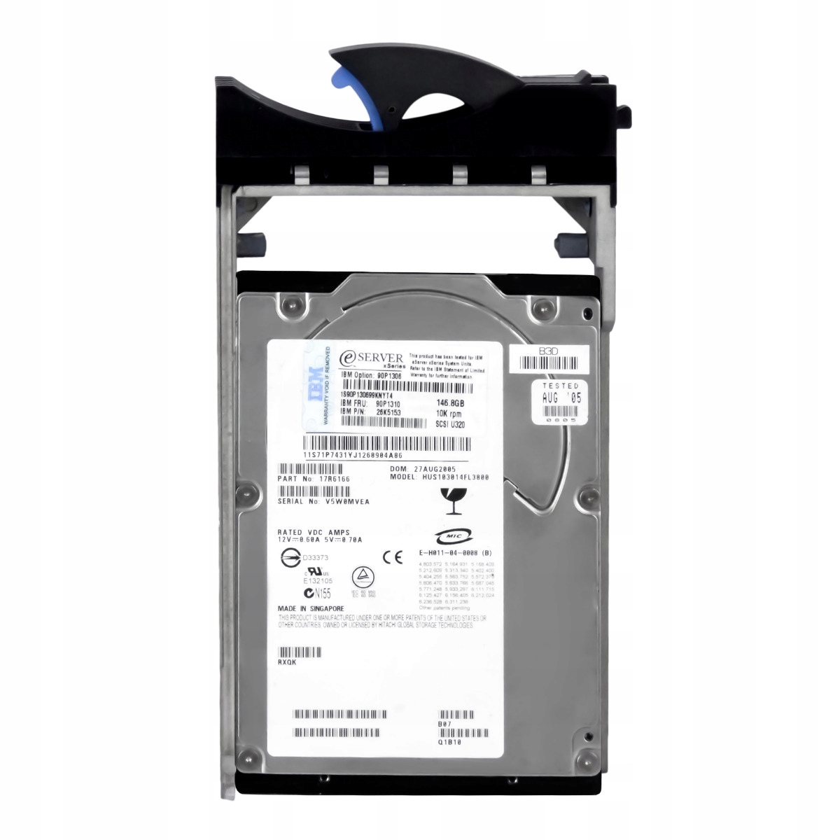 Ibm 90P1310 26K5153 146GB 10K Scsi U320 3,5'' HUS103014FL3800