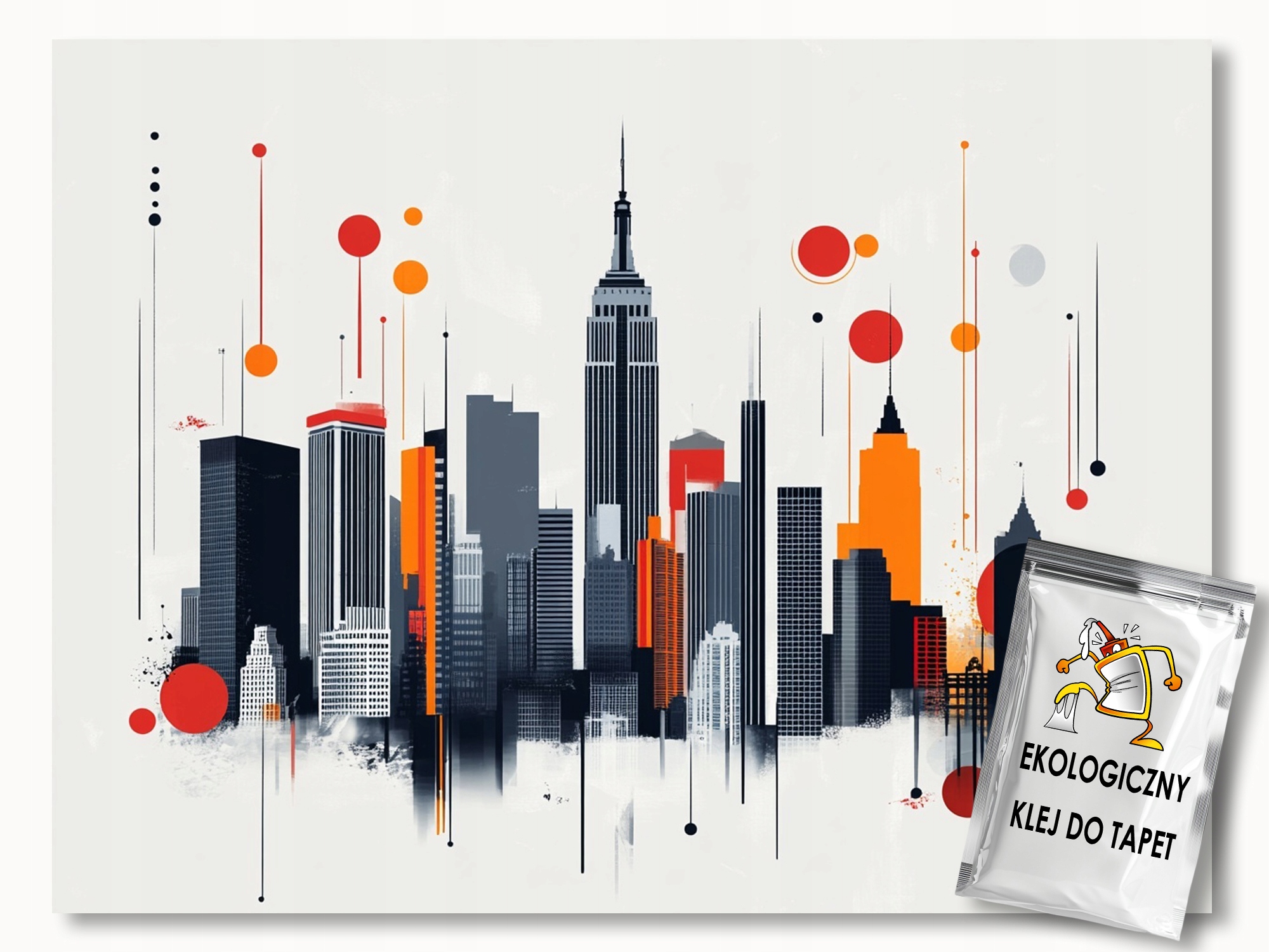 Fototapeta Flizelina Grafika Město Mrakodrapy Urban Modern 208x146 130g