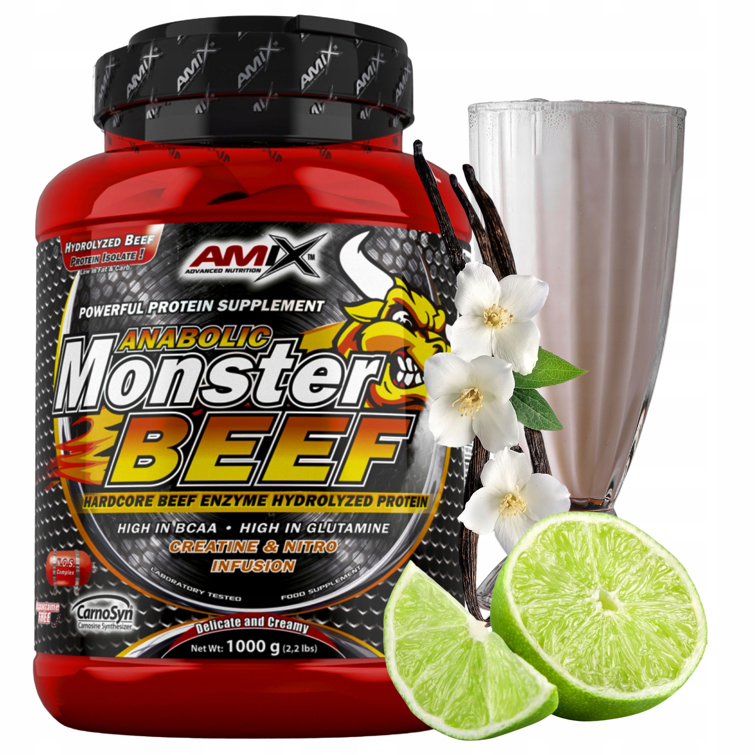 Protein Wph Protein Amix Monster Beef Protein Hovězí protein Vanilka