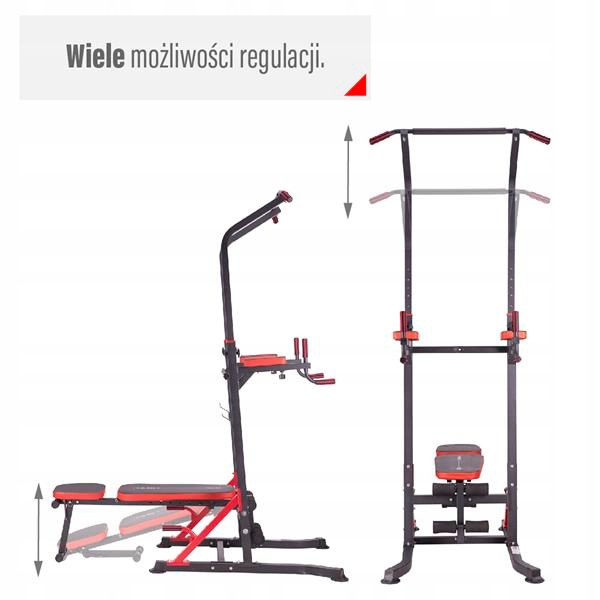 TRENINGOWA PORĘCZ WIELOFUNKCYJNA Z ŁAWECZKĄ HMS PWL8324 Marka HMS