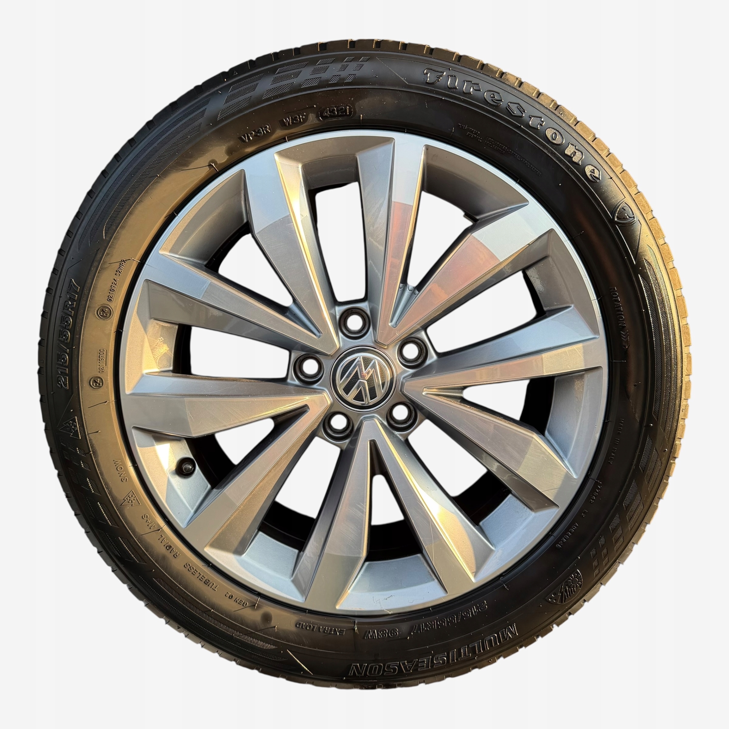 discs wheels tyres VOLKSWAGEN FIRESTONE 215/55/17" 4MM all season M+S