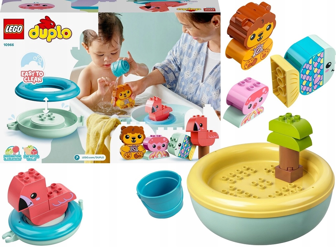 Lego Duplo Zábava Při Koupání Ostrov Sada 10966 Nový Set Zvířátka