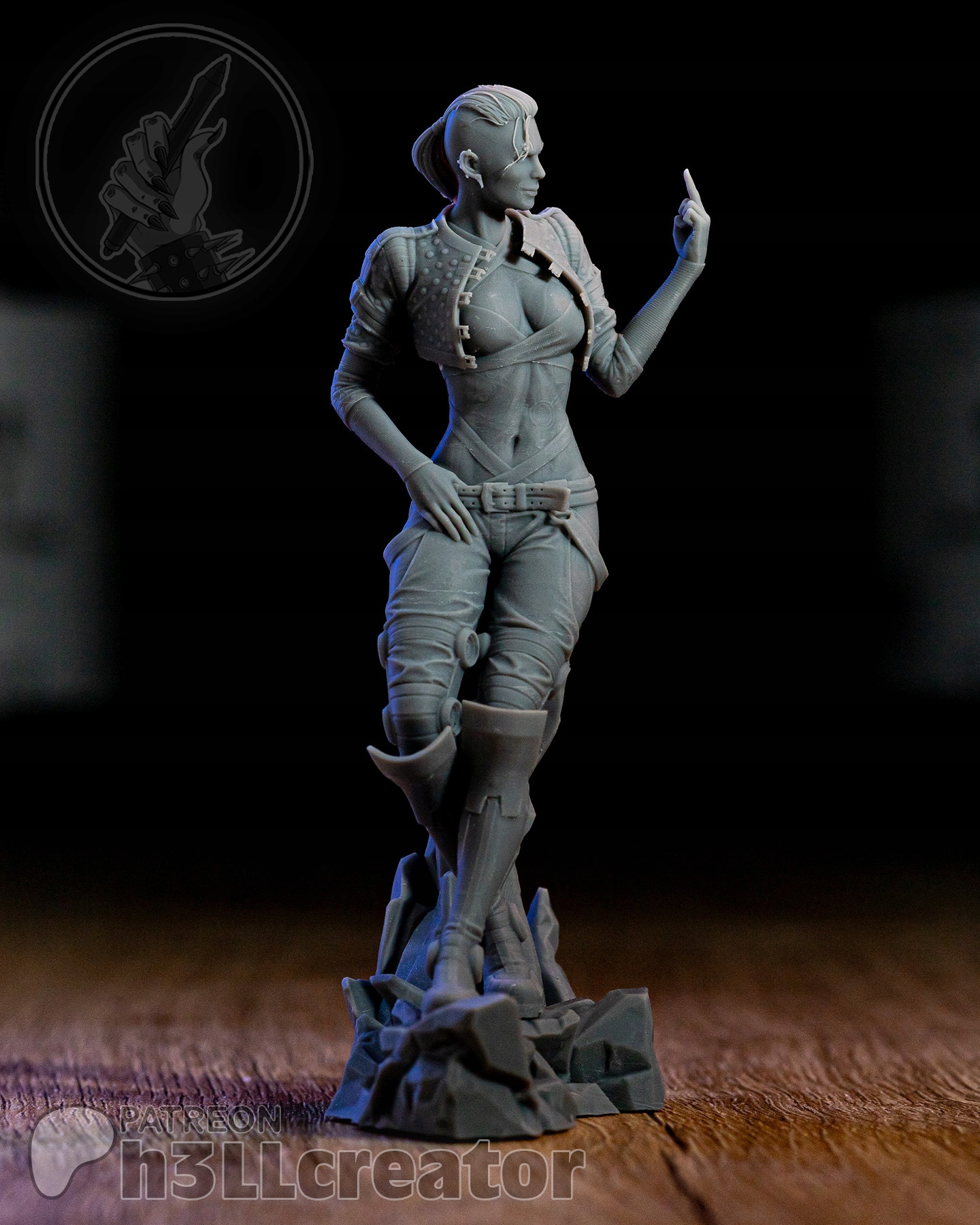 Figurka tvůrce Jack Mass Effect h3LL 12K 3D tisk