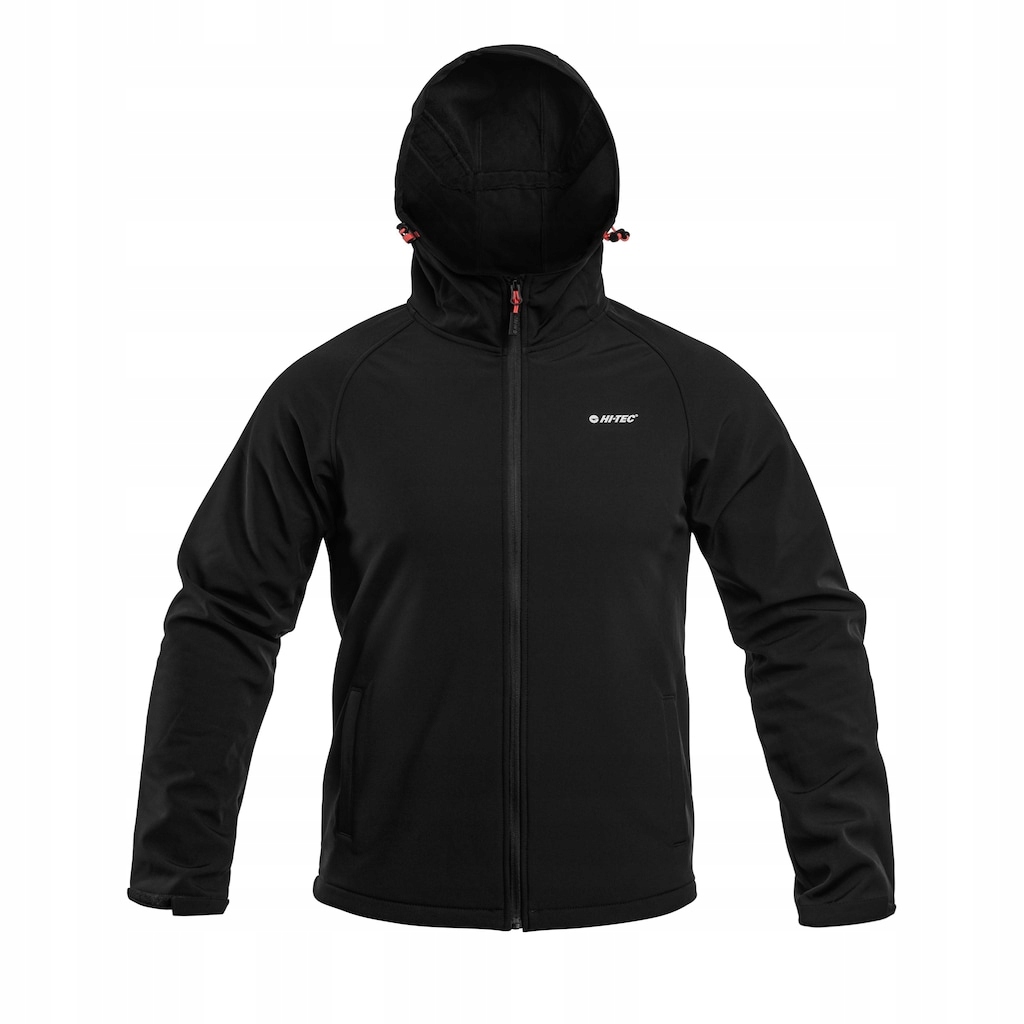 Pánská voděodolná prodyšná bunda Hi-Tec Softshell Neti II Black XXL