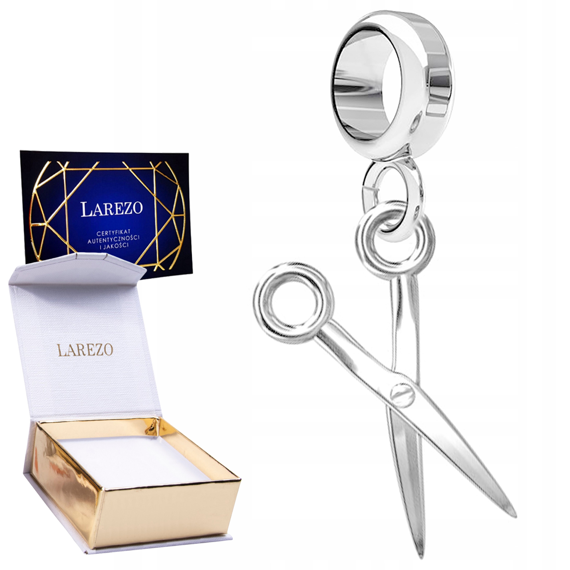 

Charms wiszący Nożyczki Fryzjer srebro 925