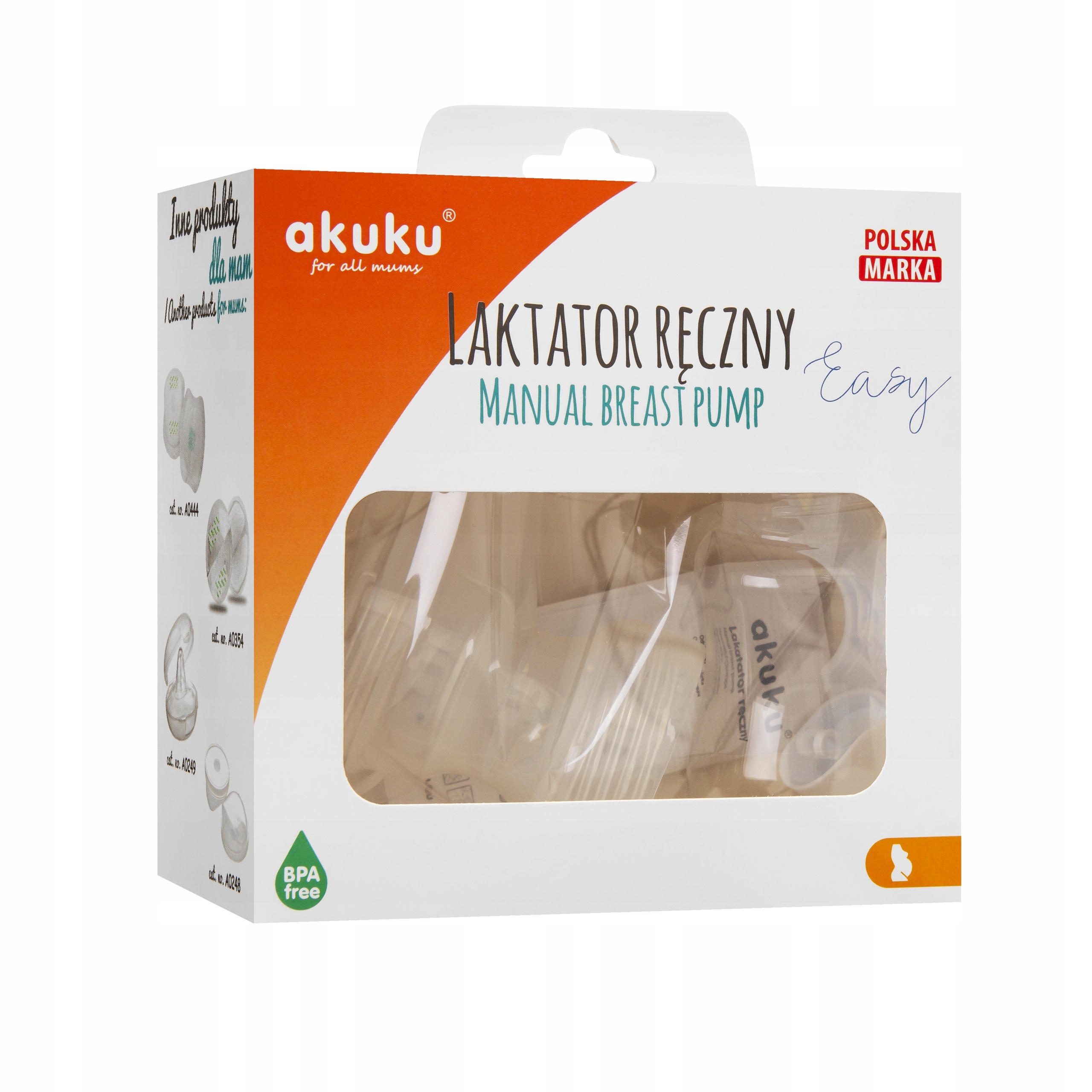 AKUKU LAKTATOR RĘCZNY ODCIĄGACZ POKARMU + BUTELKA Kod producenta A0306