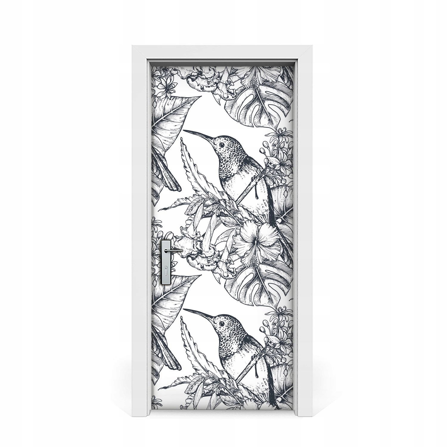 

Naklejka na drzwi Ręcznie rysowane ptaki 85x205
