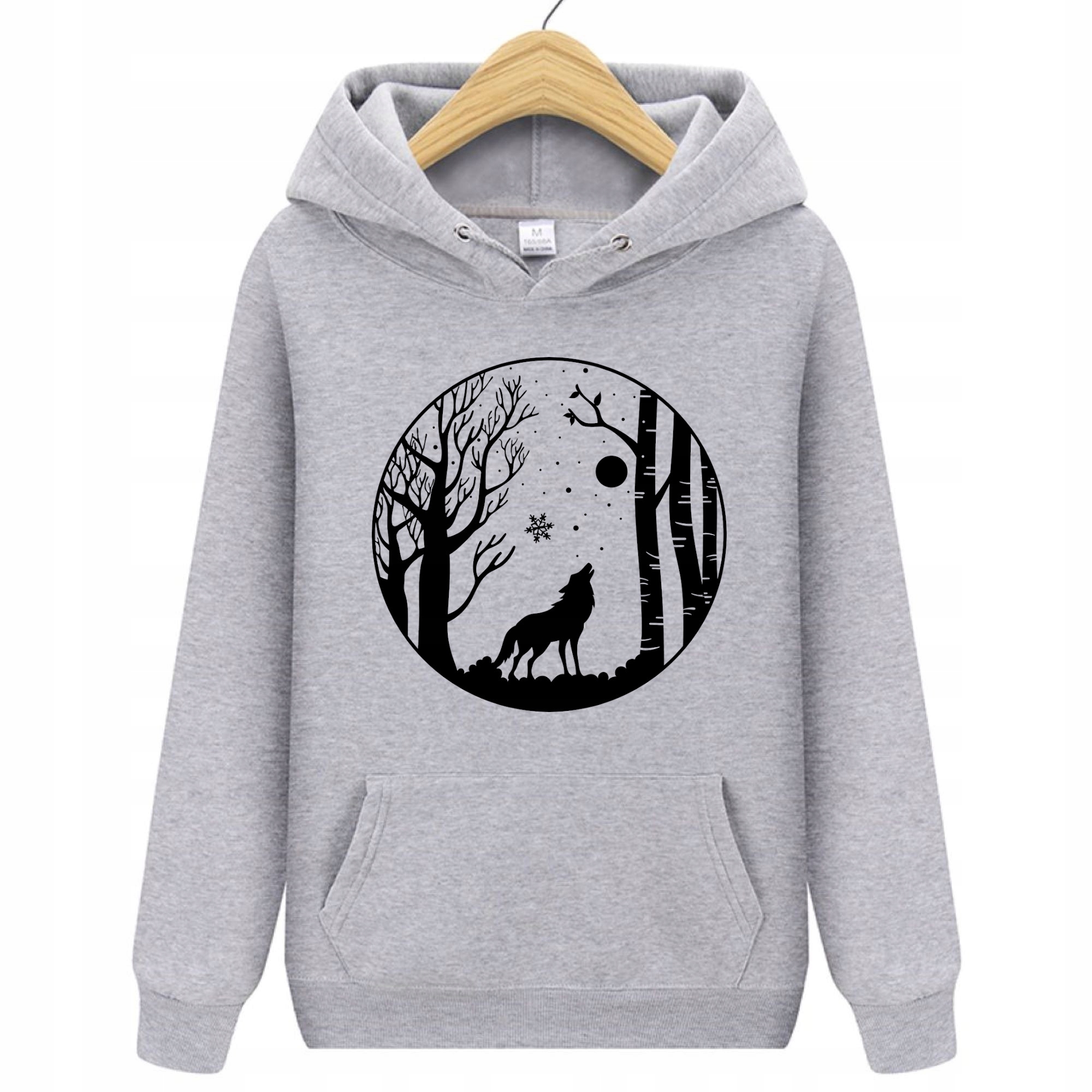 

Bluza Z Wilkiem Damska Z Kapturem Wilk L