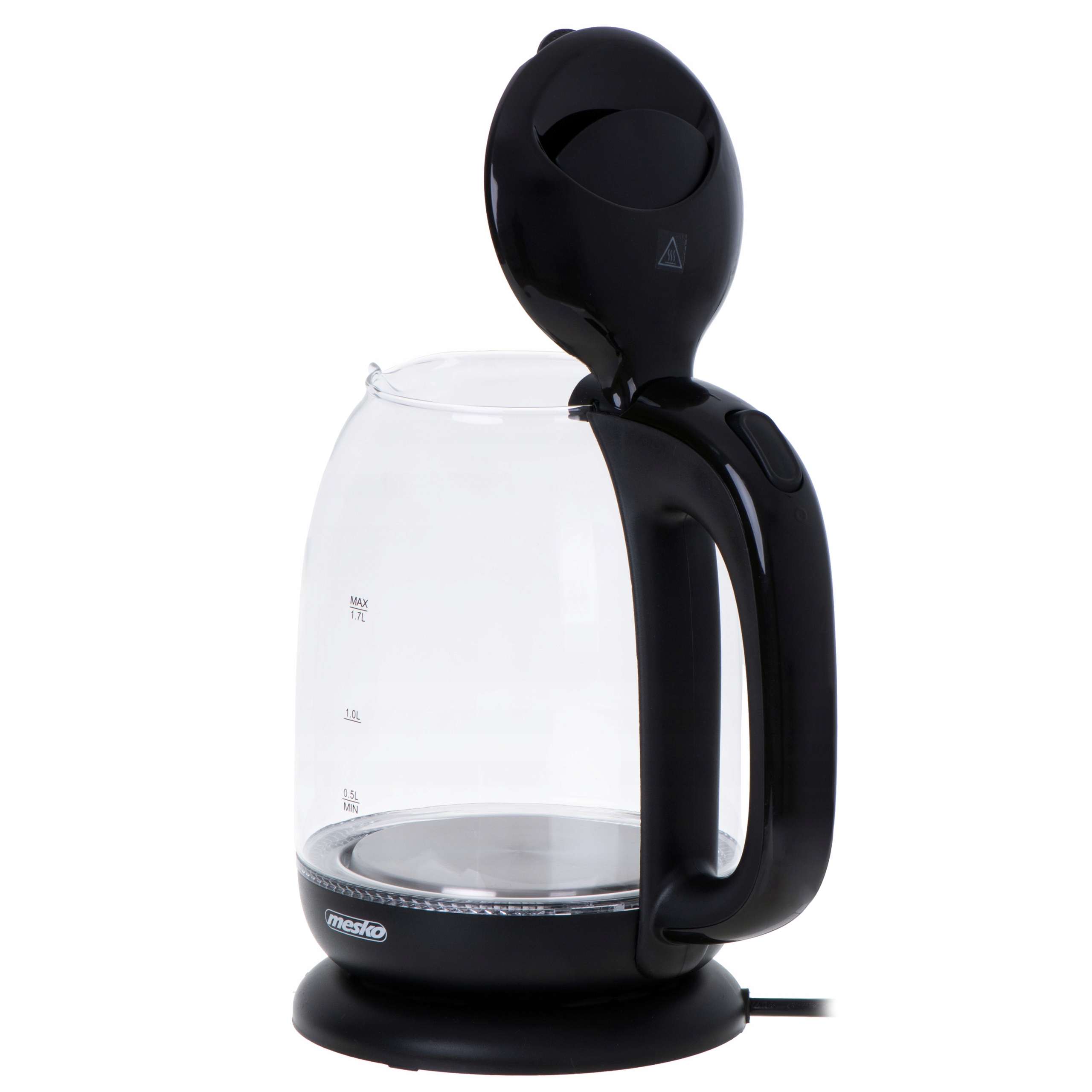 Czajnik Szklany MS 1302 Black 1,7L z Podświetleniem LED 2200W