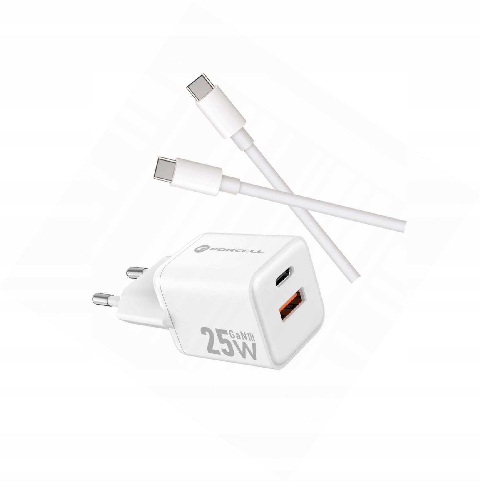 Szybka ładowarka Gan 25W 2 porty z kablem Usb-c do Realme Gt 7
