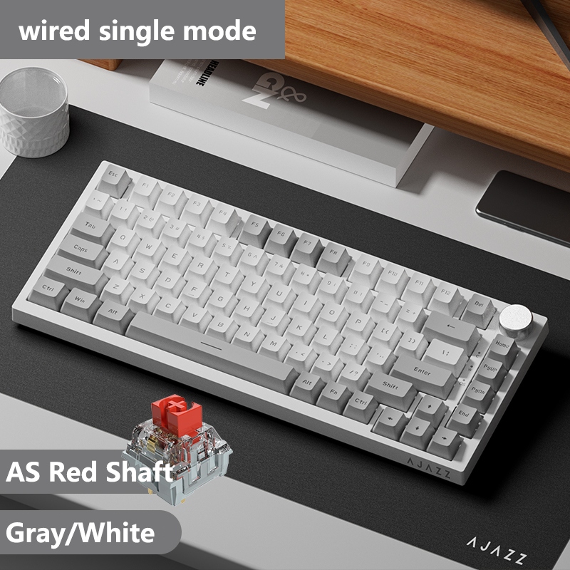 Yindiao Ajazz AK820 Mechanická klávesnice s otočným knoflíkem