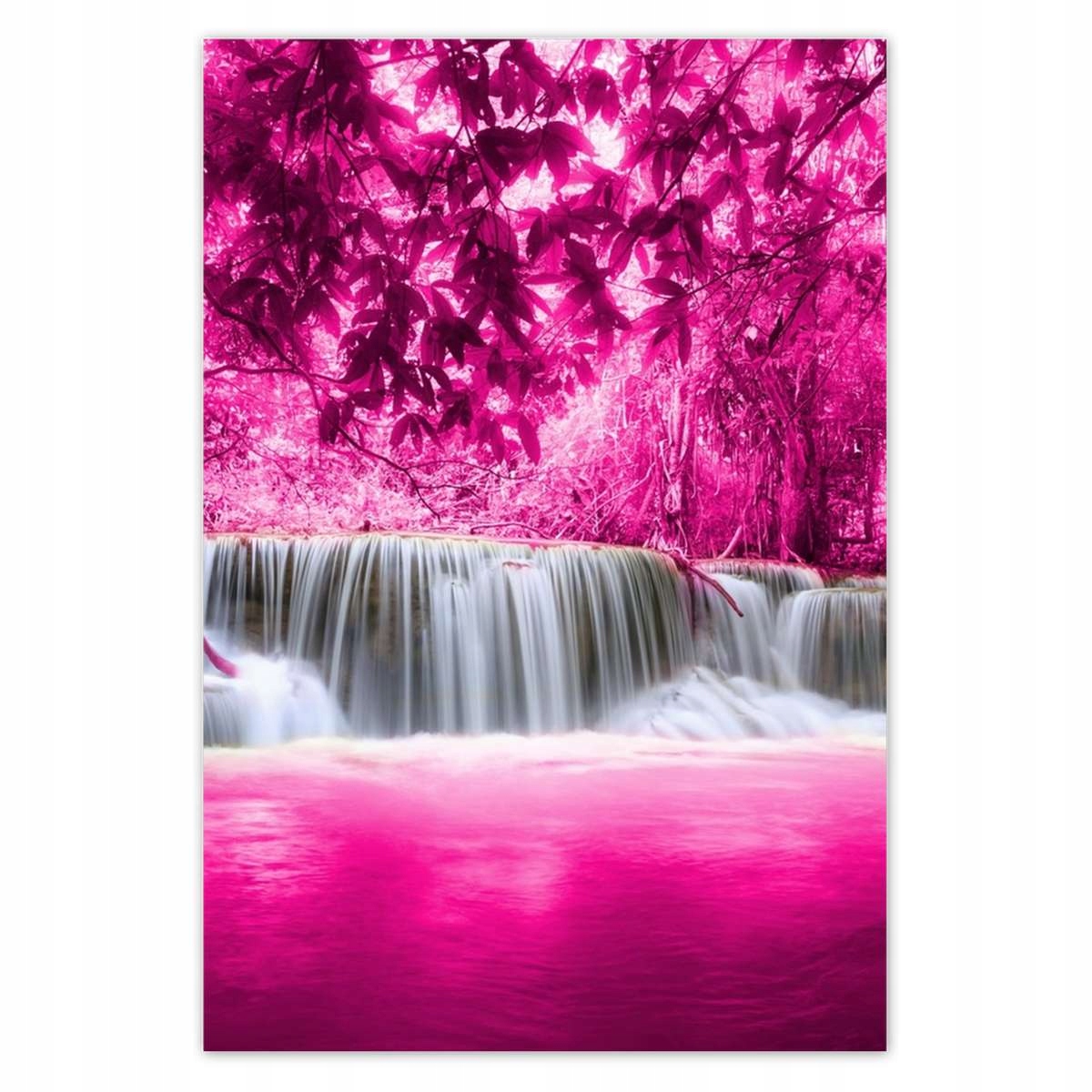 Plakáty 135x200 Růžový vodopád Krajina