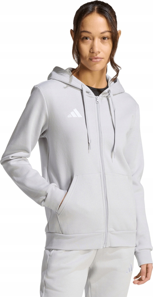 Mikina Adidas Entrada 26 Full Zip Hoodie Šedá KF5936 vel. M