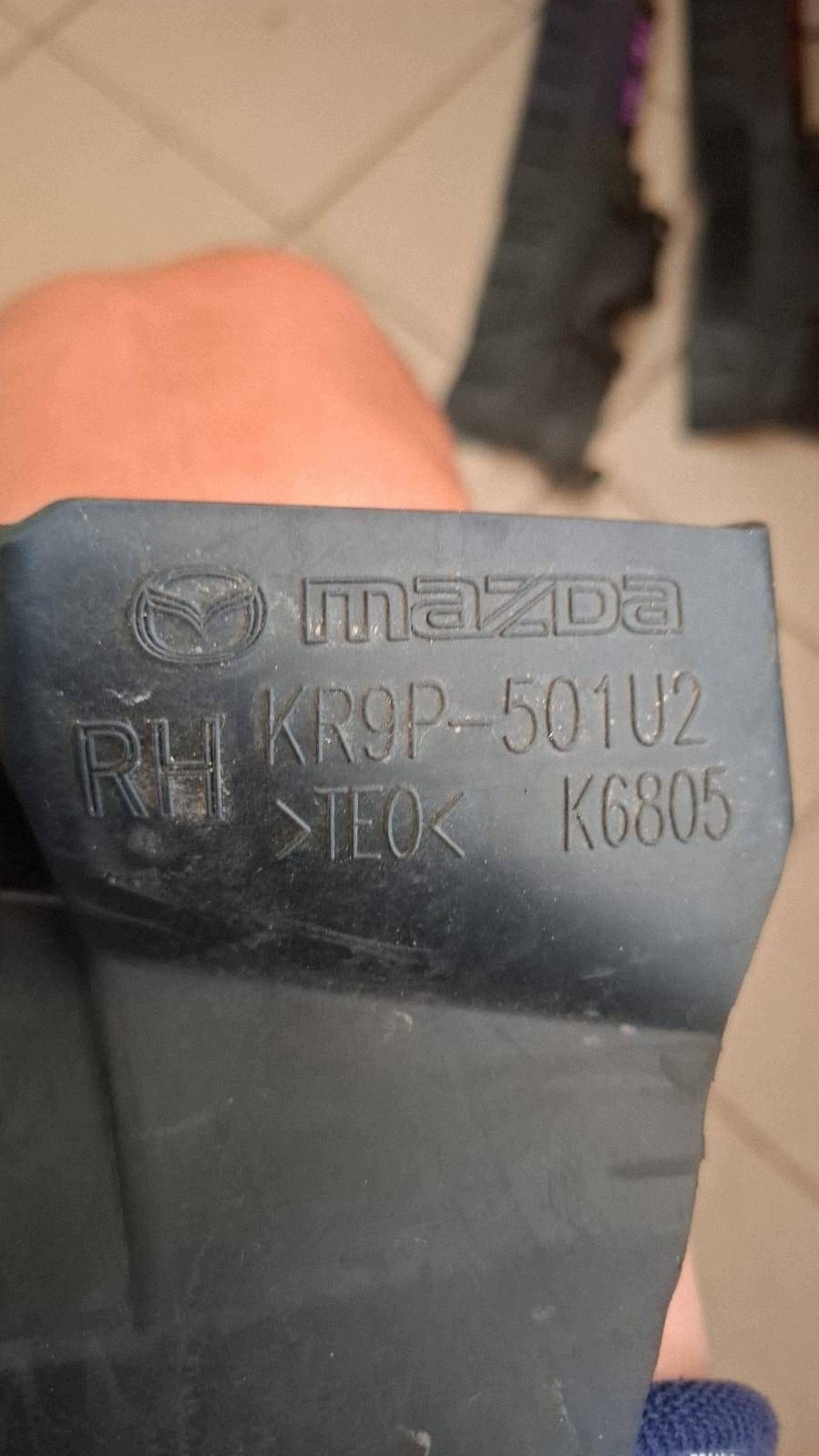 drain air front side right Mazda CX-60 KBB3501U1 , KR9P501U2