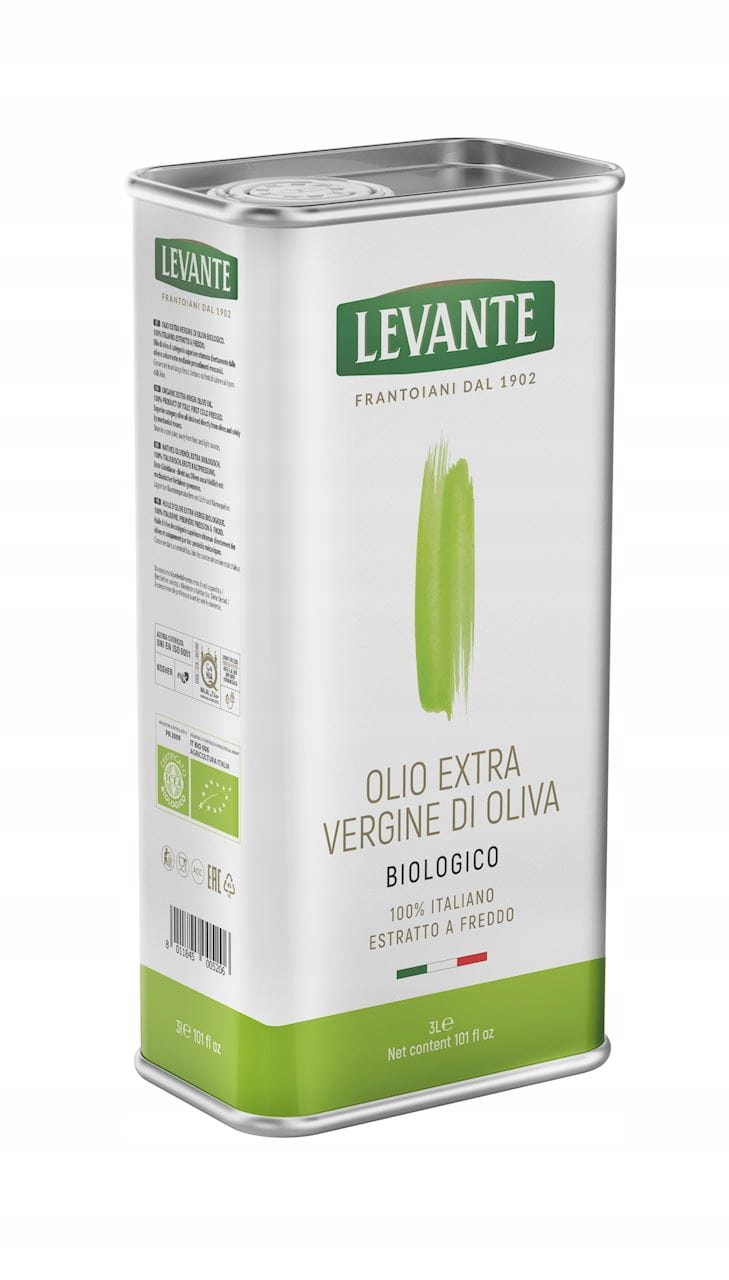 Extra Panenský Olivový Olej Bio 3 L Levante
