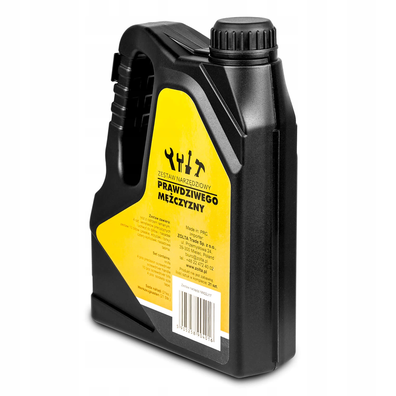 ZESTAW NARZĘDZI 21 EL. W KANISTRZE - ŚWIETNY POMYSŁ NA PREZENT DLA OJCA Kod producenta marian59pls1