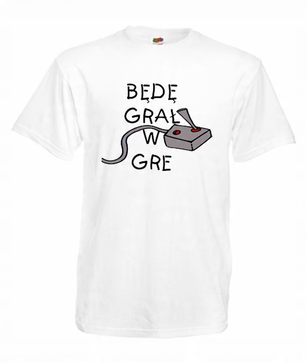 

M Koszulka Męska Będę Grał W Gre Raider Wzory