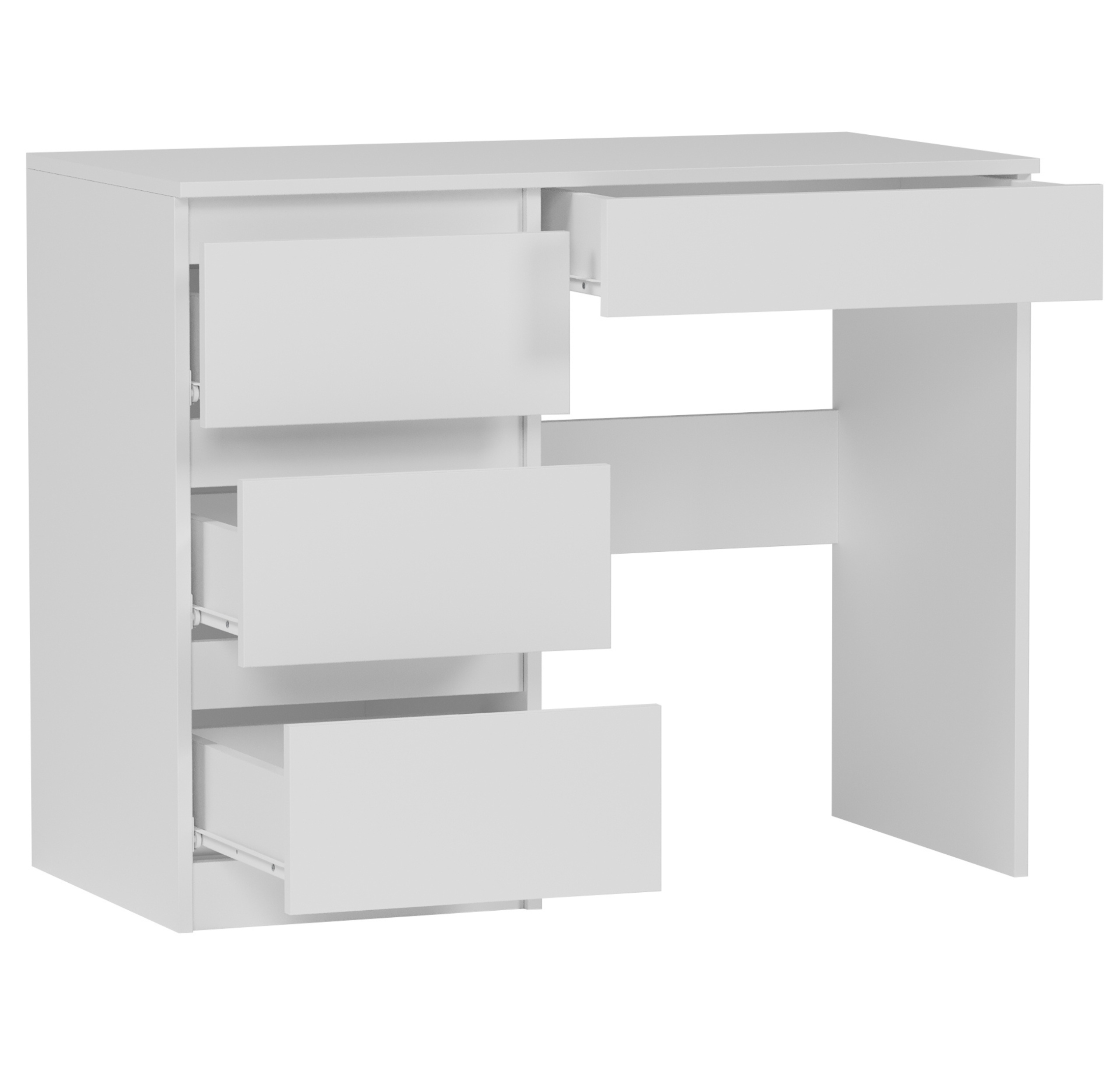 Meble Biurko komputerowe stolik 96cm białe N34