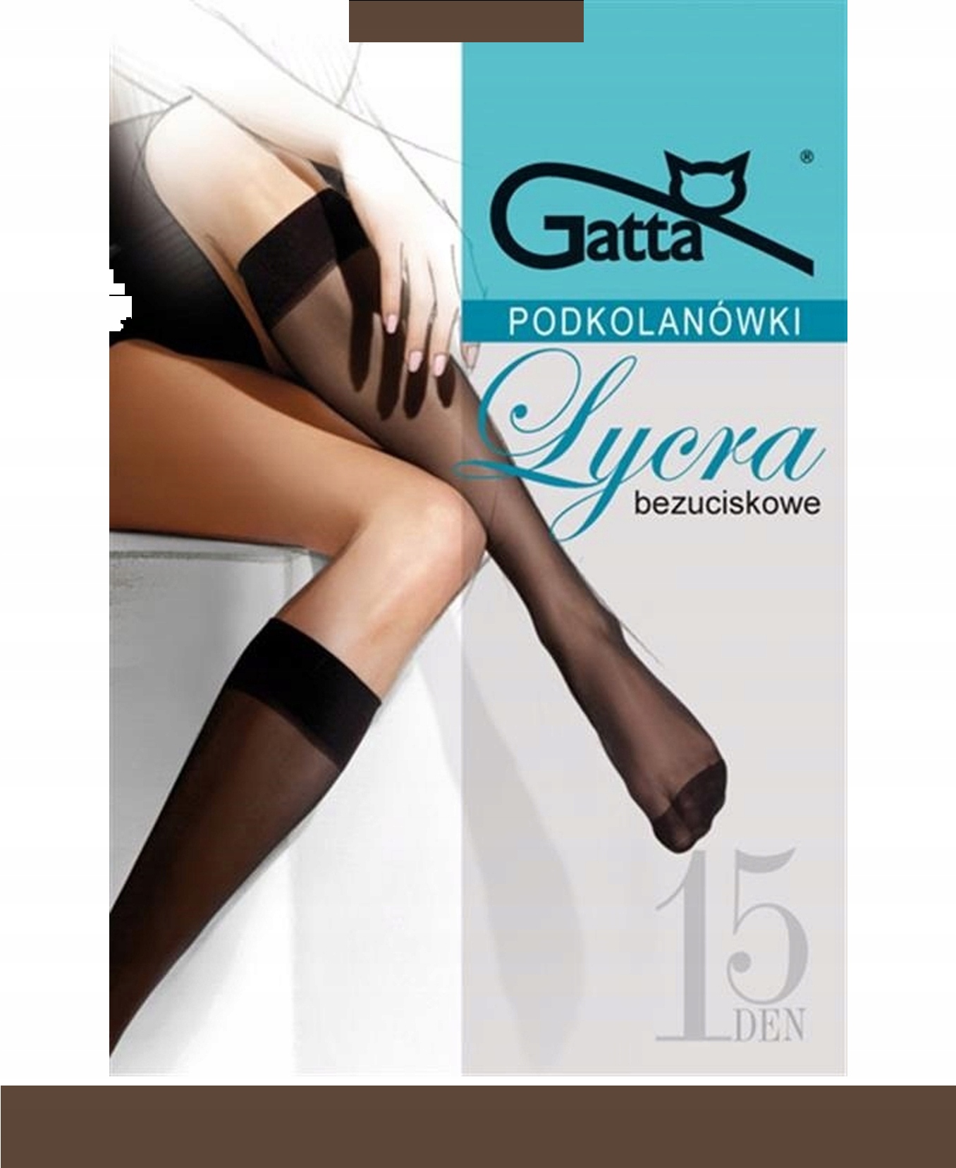 

Gatta Podkolanówki Lycra 15 den Uni Lyon