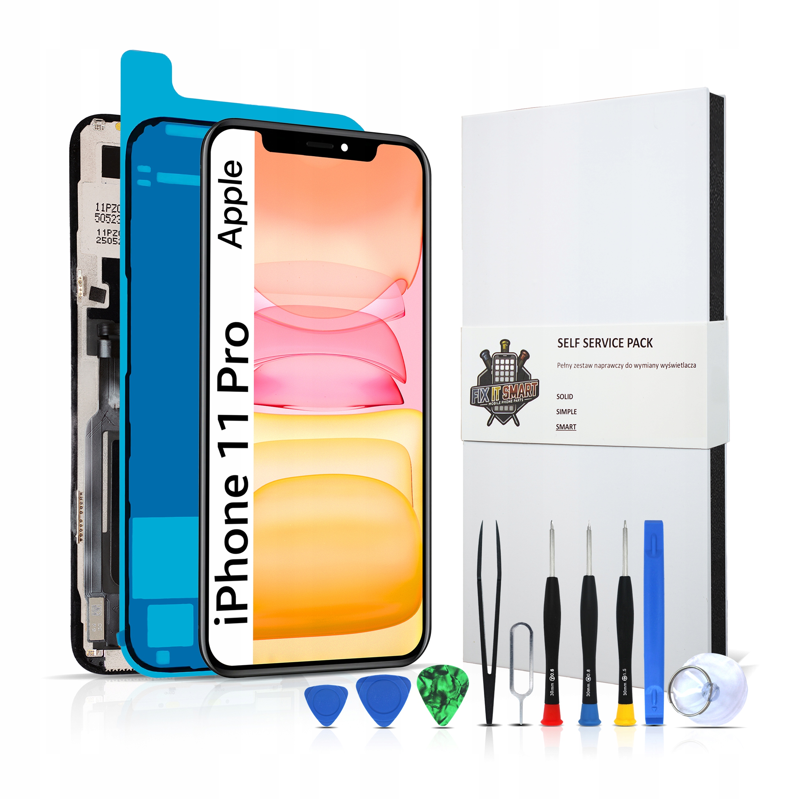 Sada pro opravu iPhonu 11 Pro Nástroje LCD displej Matice Incell