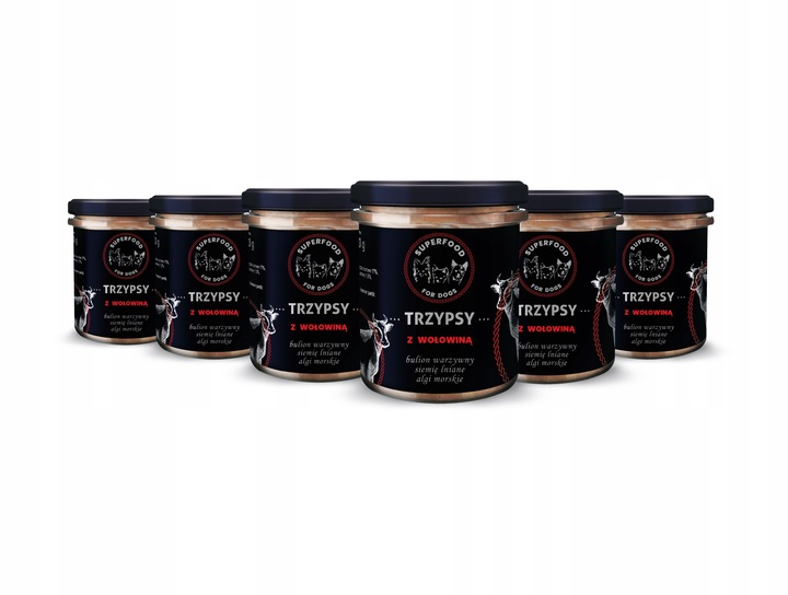 Třípsy S Hovězím Masem Vlhké Krmivo Sada 6 X 300 G