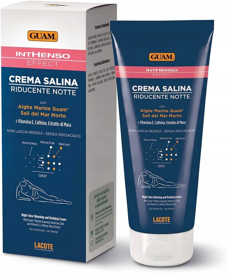 Guam krem wyszczuplający na noc 200ml Sól Wodorosty Z Morza Martwego