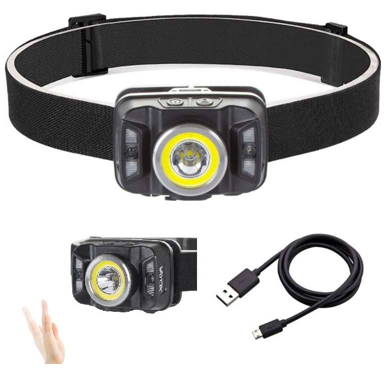 

Latarka Czołówka Czołowa Usb Led Akumulatorowa