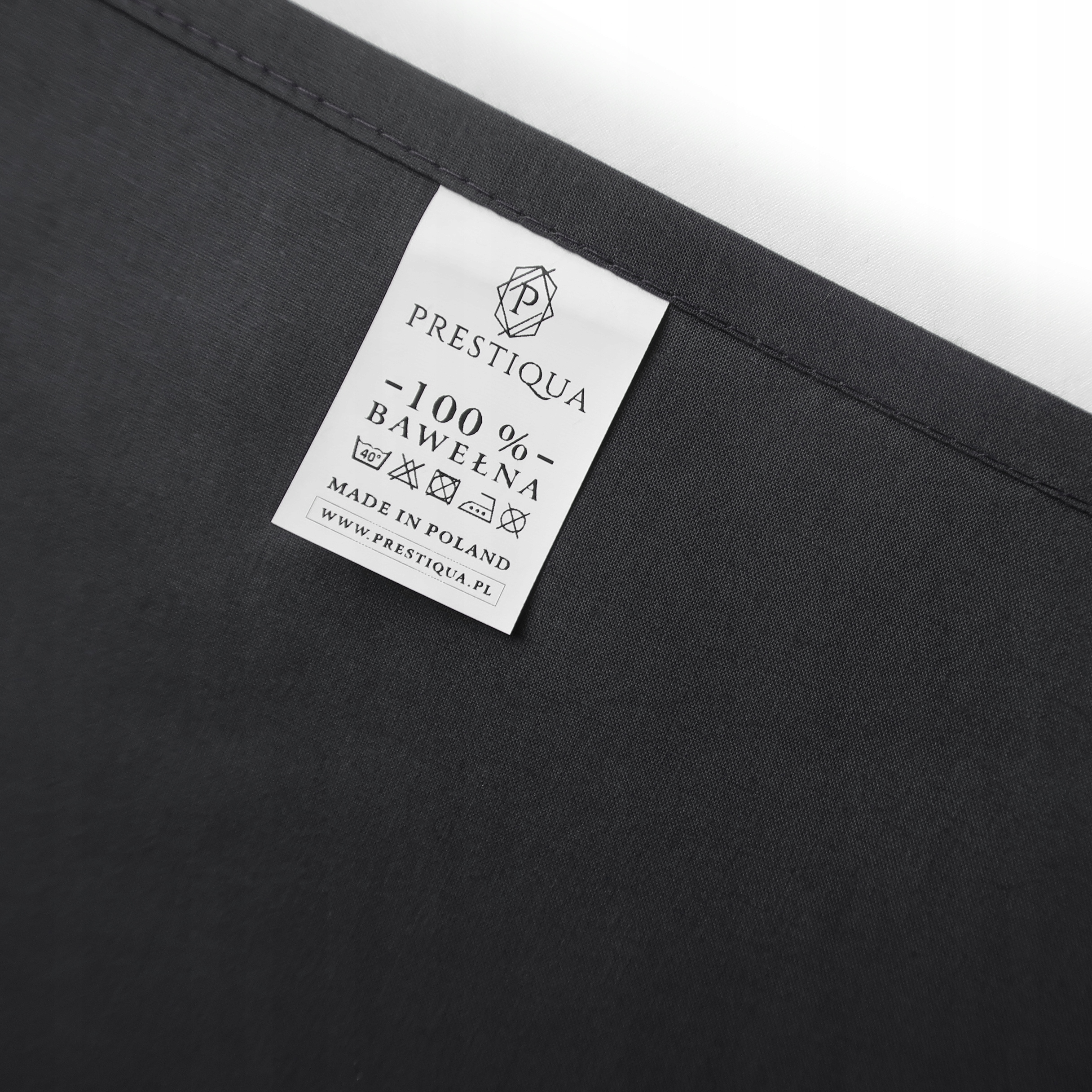 PRZEŚCIERADŁO BEZ GUMKI 140x200 BAWEŁNIANE POLSKIE Kolor odcienie szarości