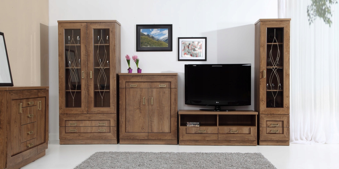 Komoda pojemna TADEUSZ T1- 2 KOLORY Kolor frontów dąb lefkas