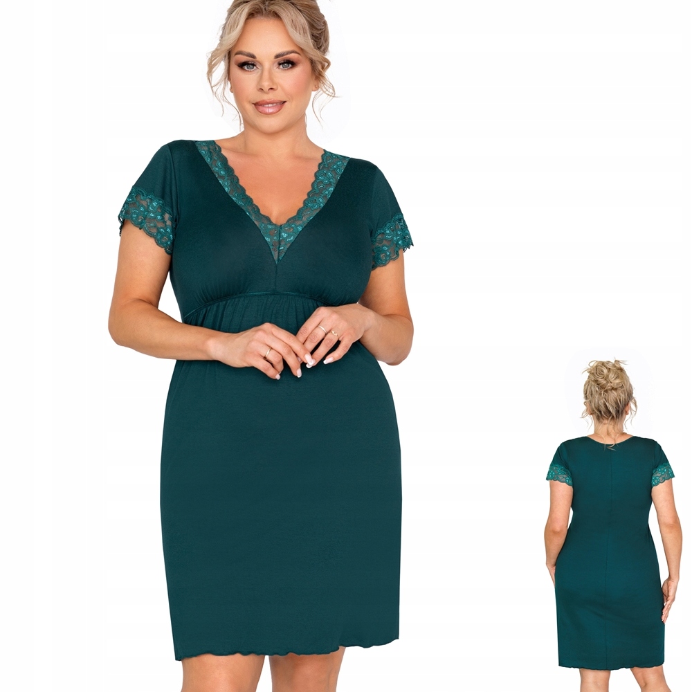 Košile Noční Donna Mariza 6XL/52 Tmavě zelená