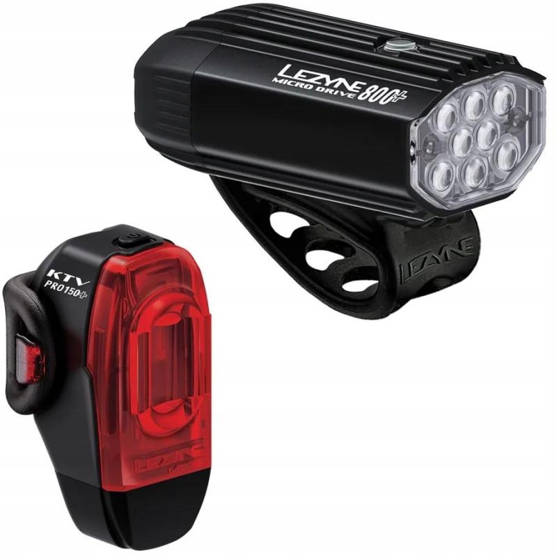 Lezyne Světla Micro Drive 800 Plus Ktv Drive Pro Plus sada přední 800 lm a