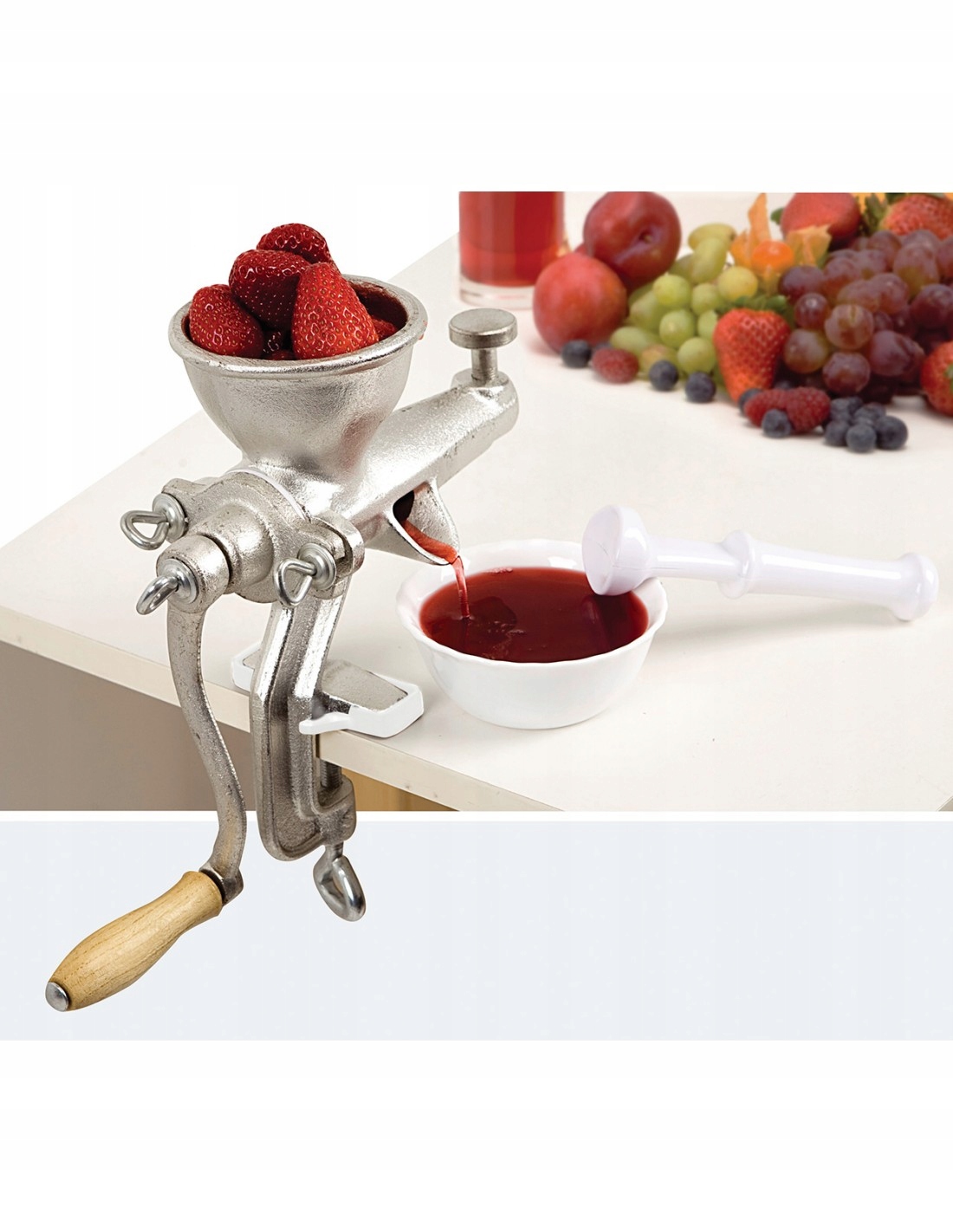 MASZYNKA żeliwna DO SOKÓW WYCISKARKA Przecierak do pomidorów soku żeliwny