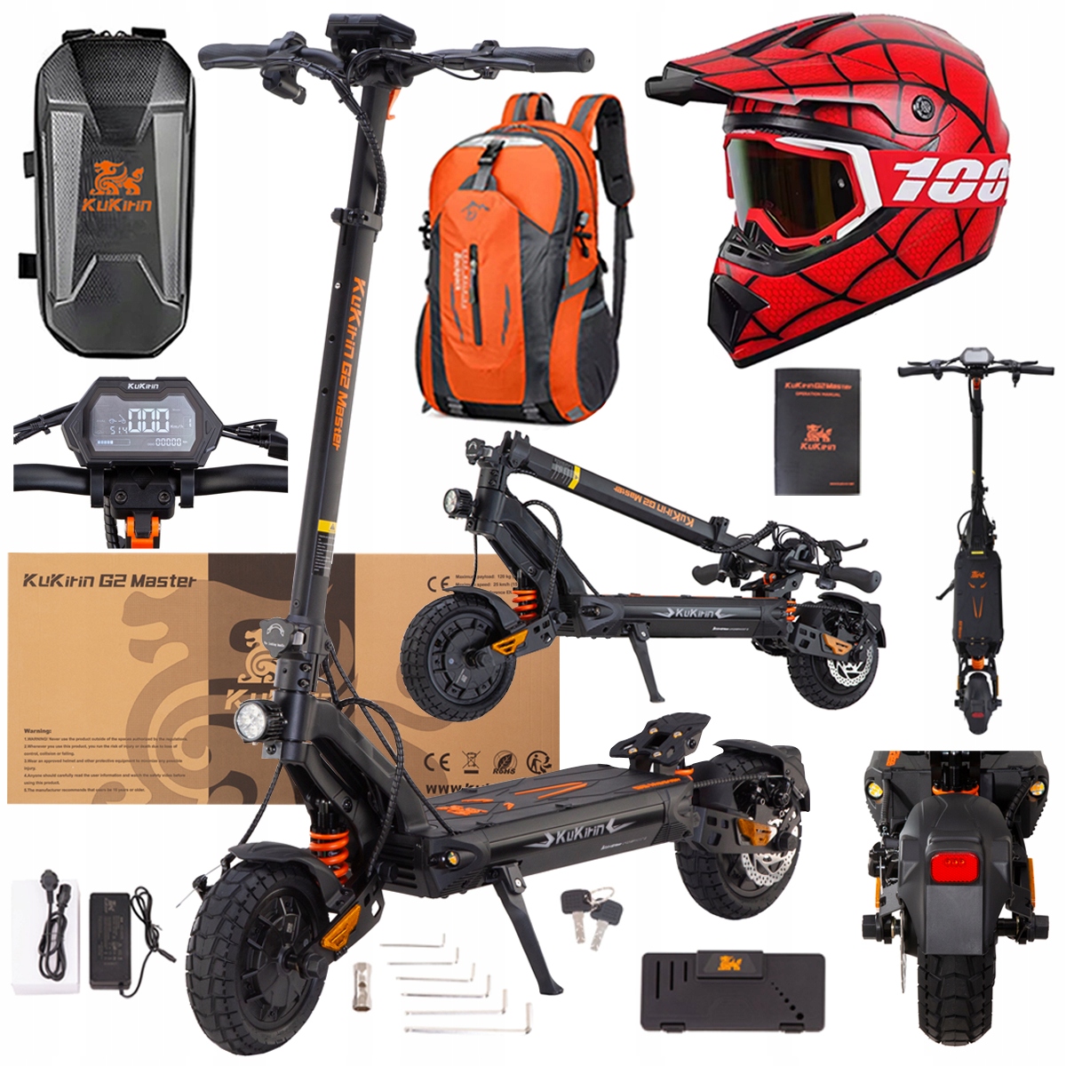 Kukirin G2 Master elektrické vozidlo2000W 52V 20.8AH 70km 60km/h Dárek