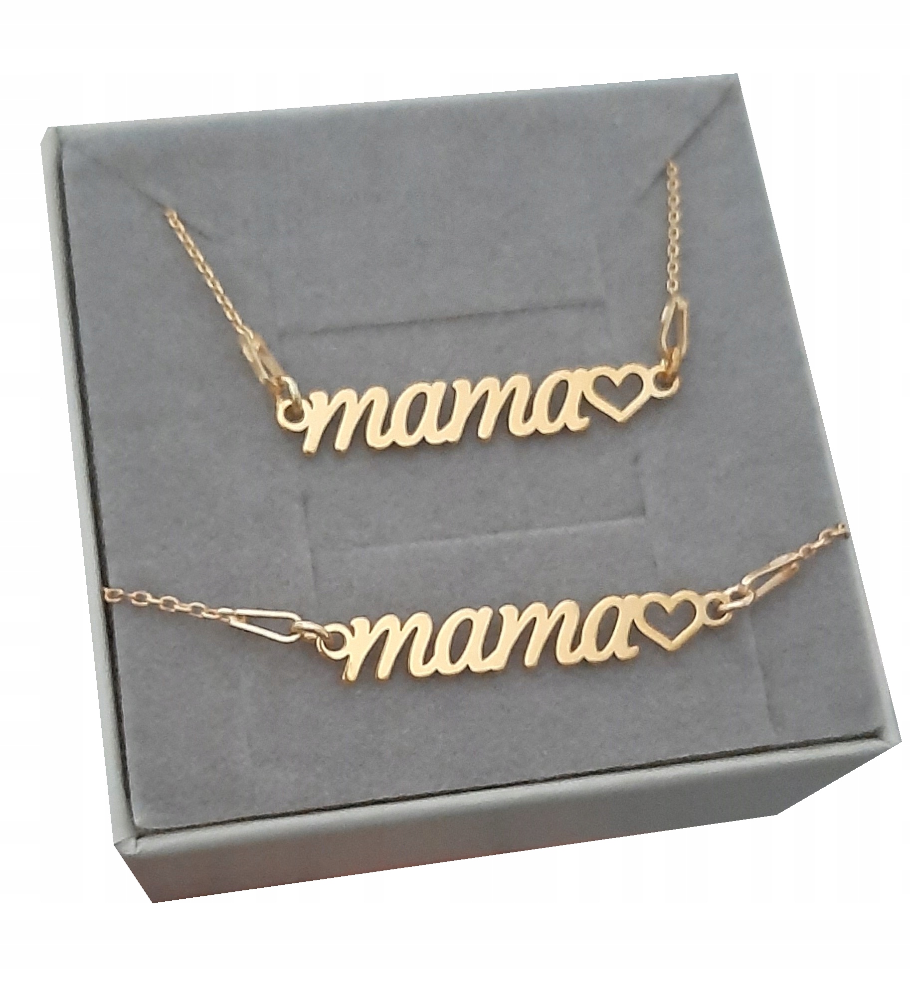 Komplet zlatý 925 Mama Pro Maminku Krabička+gravírování
