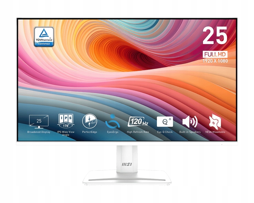 Led Monitor Msi Pro MP251W E2 24,5" 1920 x 1080 px Ips Pls