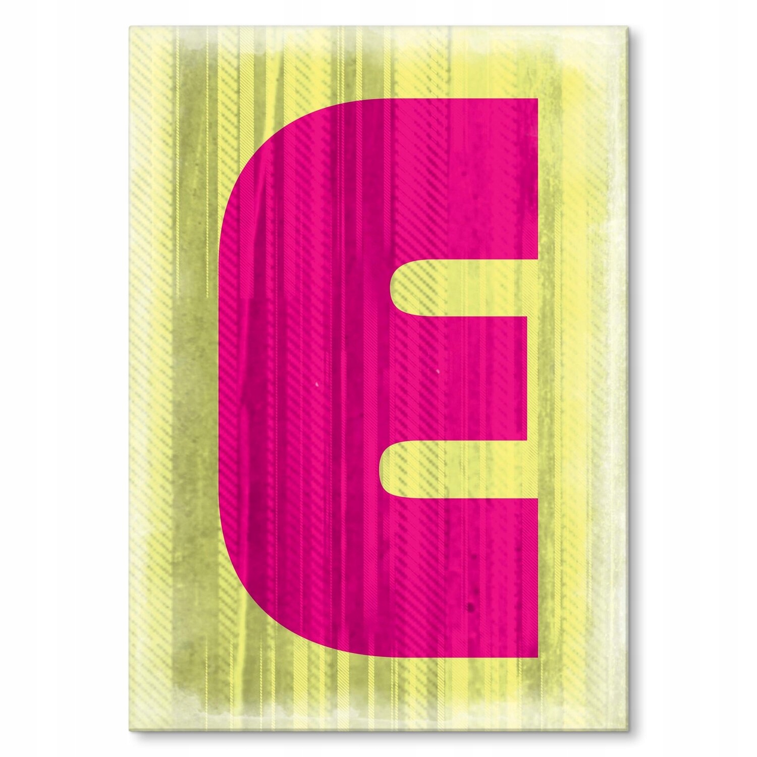 Kovový plakát Písmeno E Šidítko Plech 30 x 42 cm Dárek