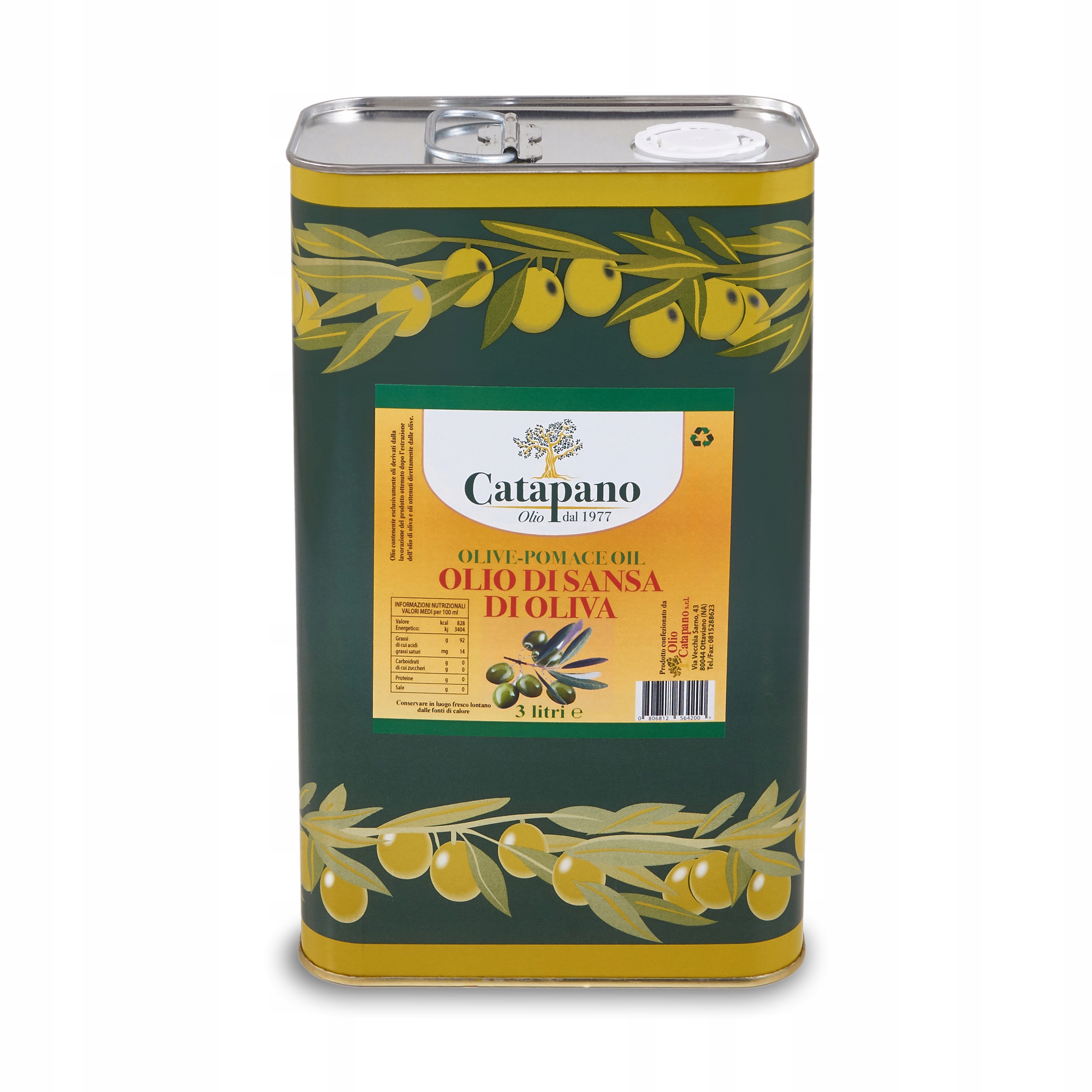 Oliwa z oliwek sansa pomace 3L z Włoch do smażenia i pieczenia