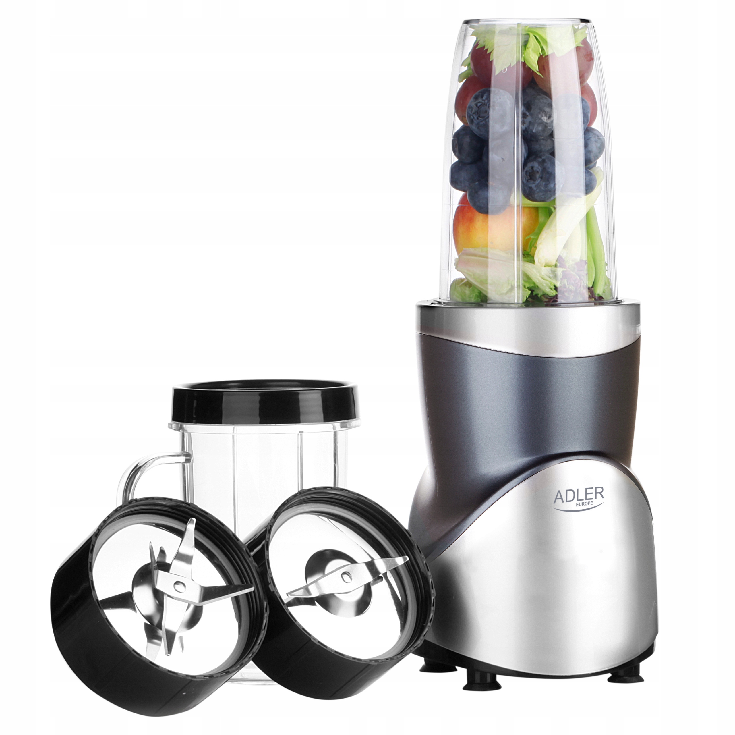 Adler Blender Smoothie Set Ad 4084 Tabletop 1200 W Materiál sklenice
