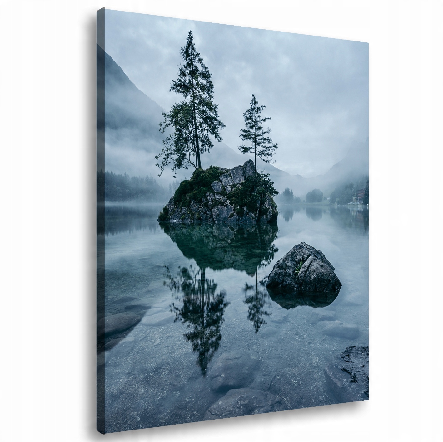 

Obraz na płótnie Góry Rzeka Mgła 84A-60x90cm