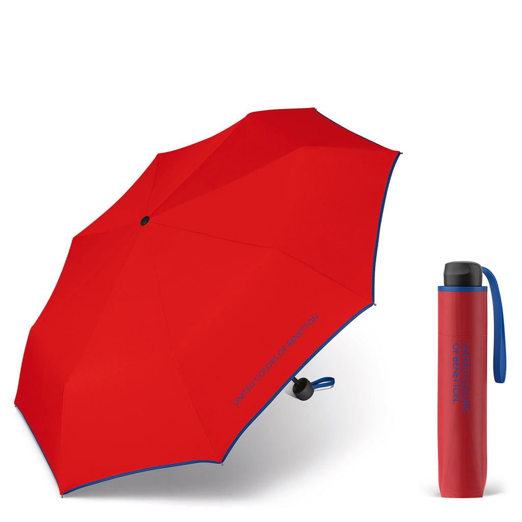 

Parasolka Benetton Super Mini wiatroodporna red