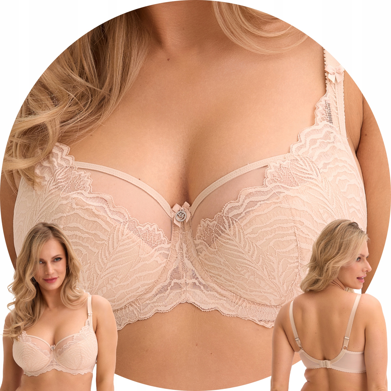 Gaia 1228 Isla Polovyztužená podprsenka Semi Soft béžová 85E