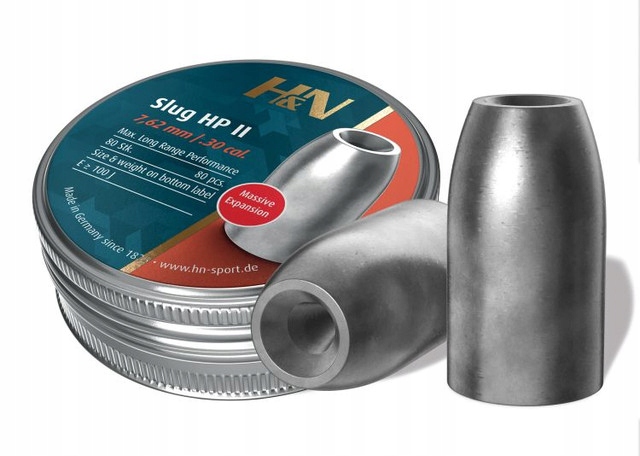 Śrut H&n Slug Hp II, kaliber: 7,62 mm 7,64 mm (.301) ciężar: 3,50 g 54 gr
